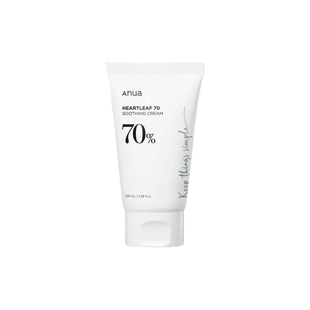 Anua Heartleaf 70 Soothing Cream crema facial coreana calmante con heartleaf skincare coreano mexico