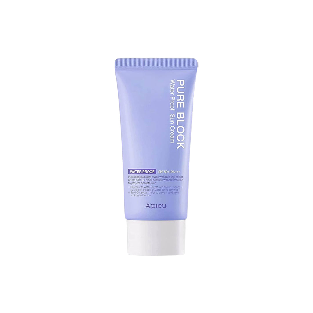 Apieu Waterproof Sun Cream protector solar coreano resistente al agua para proteger la piel del sol skincare coreano mexico