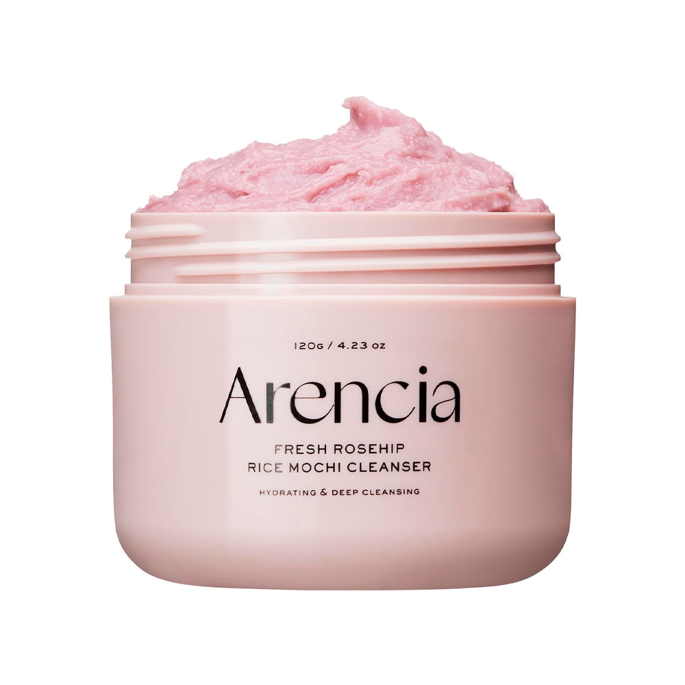 Arencia Fresh Rosehip Rice Mochi Cleanser limpiador facial coreano con rosa mosqueta cremas coreanas mexico