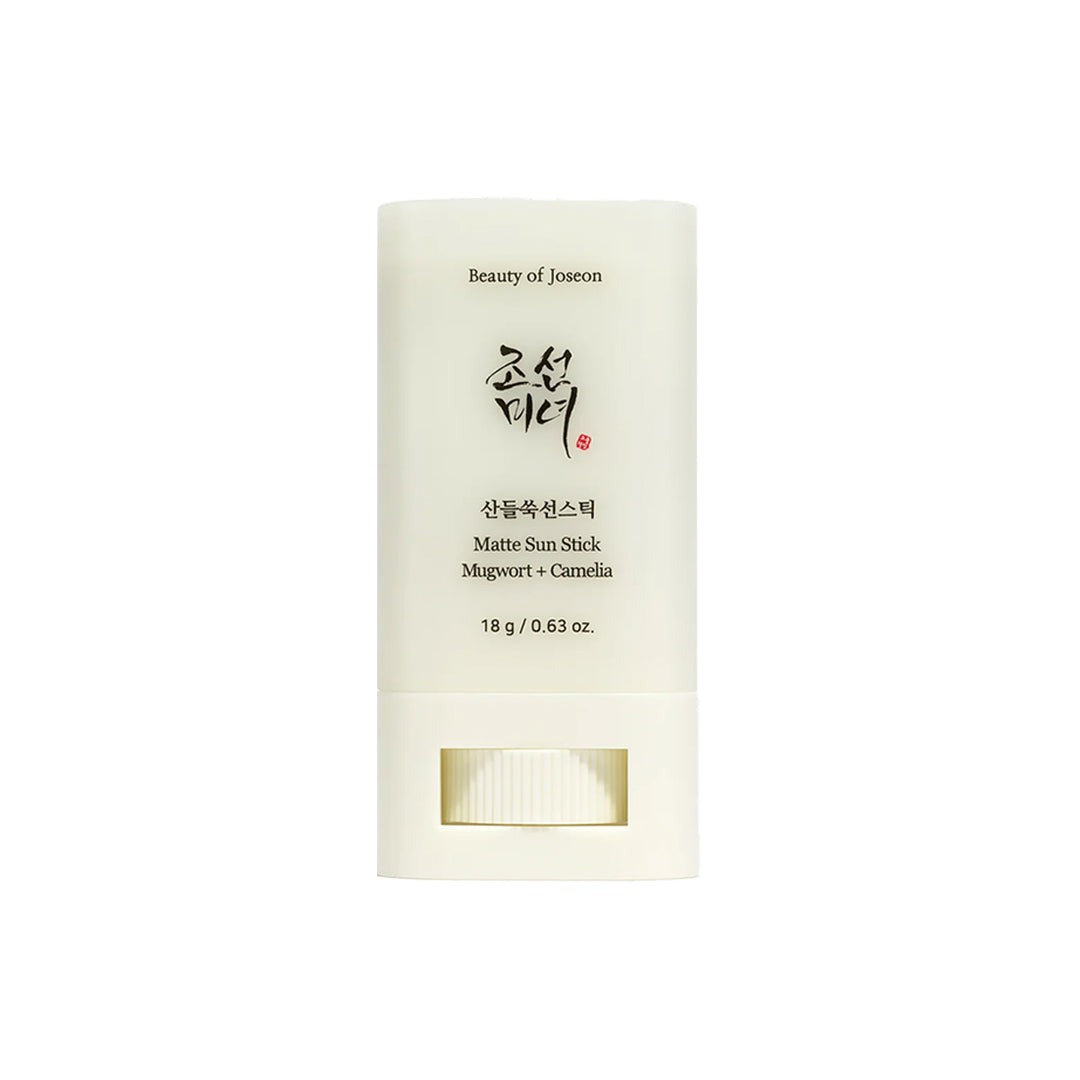 Beauty Of Joseon Matte Sun Stick Mugwort Camellia protector solar coreano mate con extracto de artemisa y camelia skincare coreano mexico