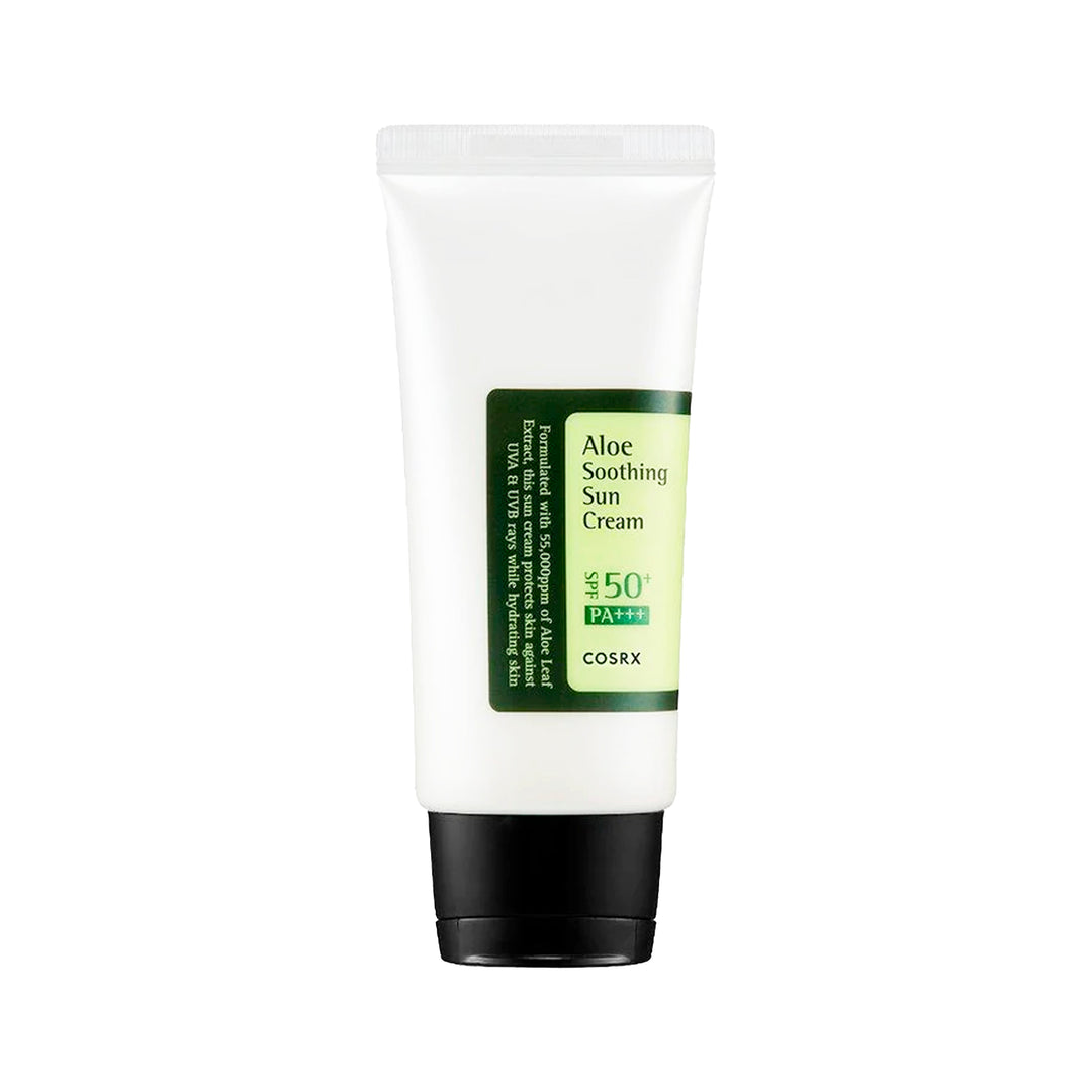 COSRX Aloe Soothing Sun Cream SPF50 protector solar coreano con aloe skincare coreano mexico