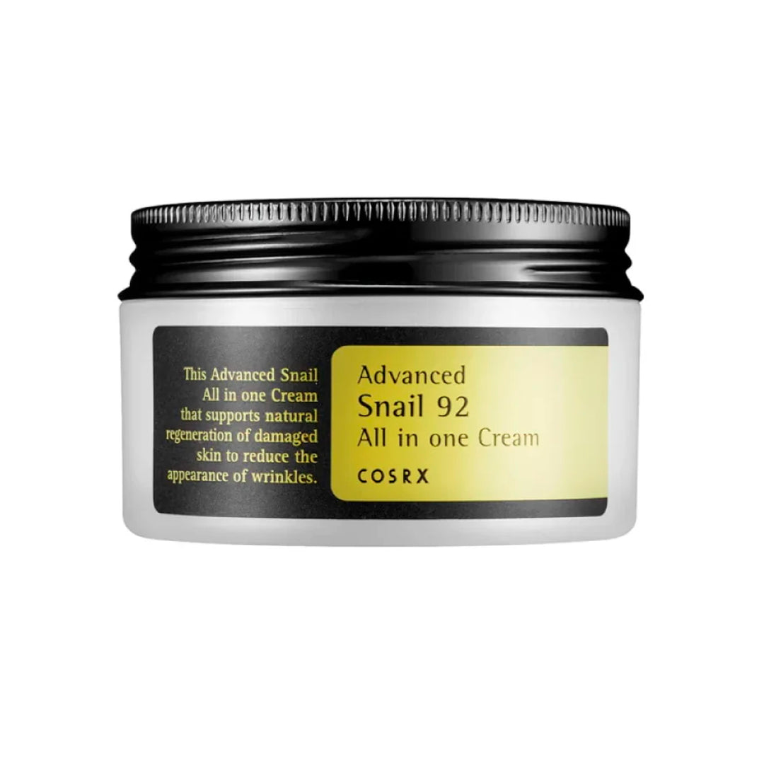 COSRX Snail 92 All In One Cream crema facial coreana reparadora con mucina de caracol para piel hidratada skincare coreano mexico