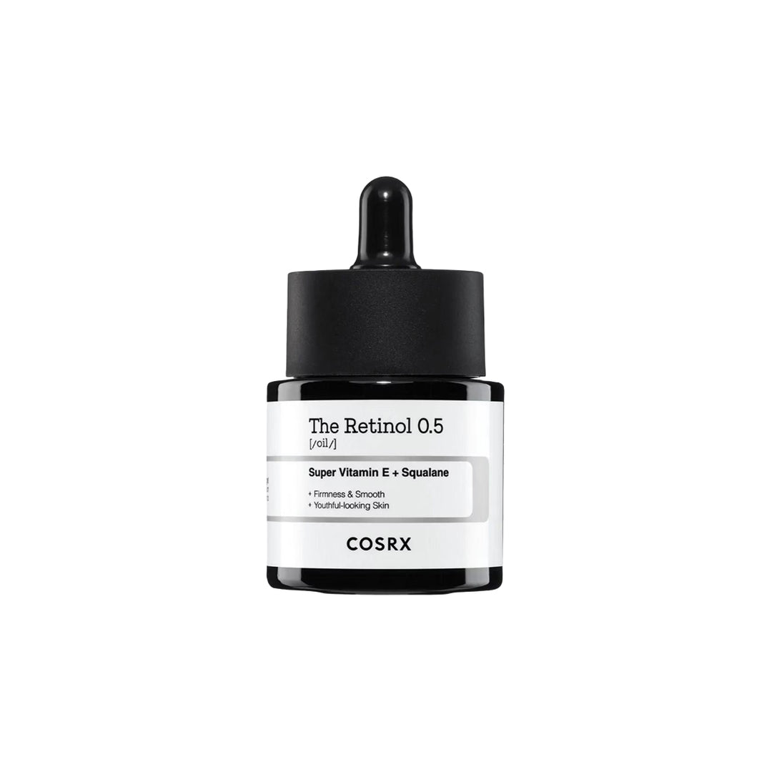 COSRX The Retinol 0.5 Oil aceite facial coreano antiedad con retinol para mejorar textura y firmeza de la piel skincare coreano mexico