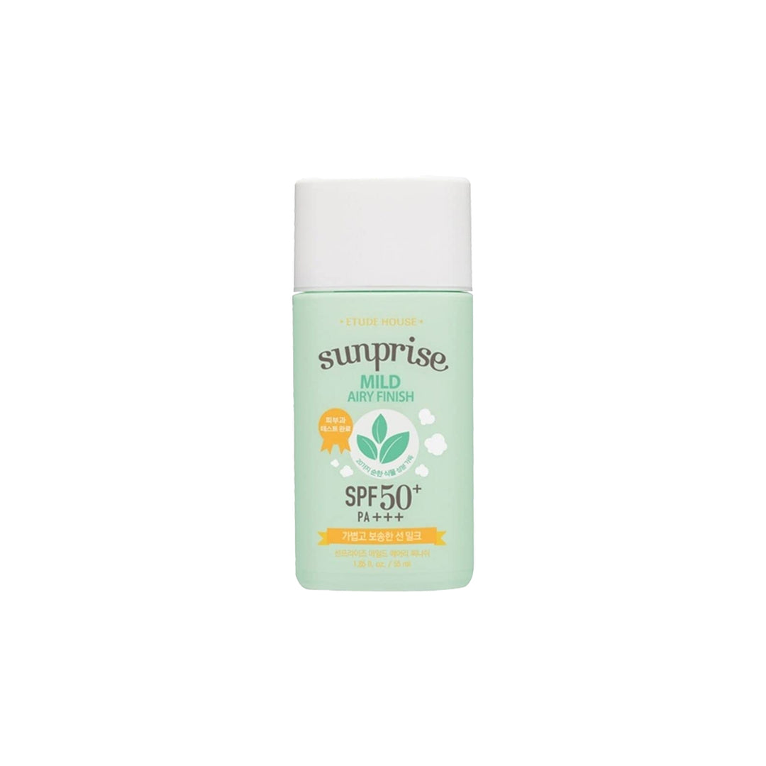 Etude House Sunprise Mild Airy Finish protector solar coreano ligero SPF50 para piel fresca y protegida skincare coreano mexico