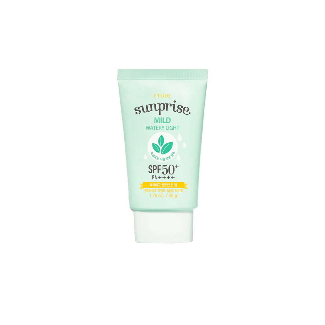 Etude House Sunprise Mild Watery Light protector solar coreano hidratante SPF50 textura ligera skincare coreano mexico