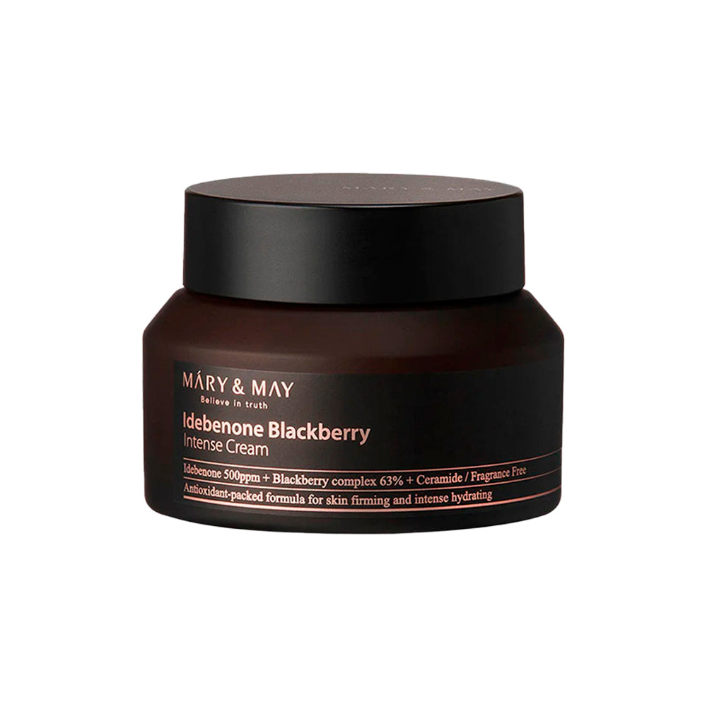 Mary&May Idebenone Blackberry Intensive Cream crema facial coreana antioxidante con idebenona cremas coreanas mexico