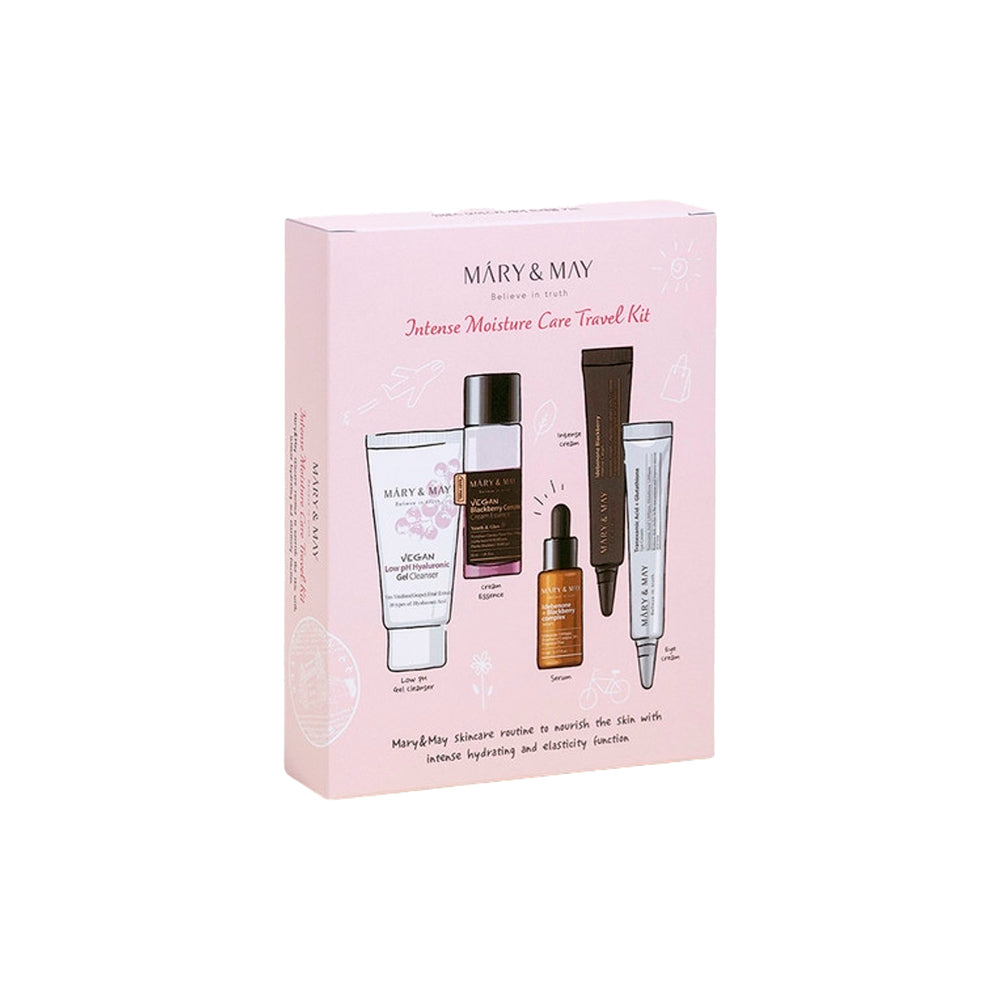 Mary&May Intense Moisture Care Travel Kit 5 piezas kit de hidratacion skincare coreano mexico