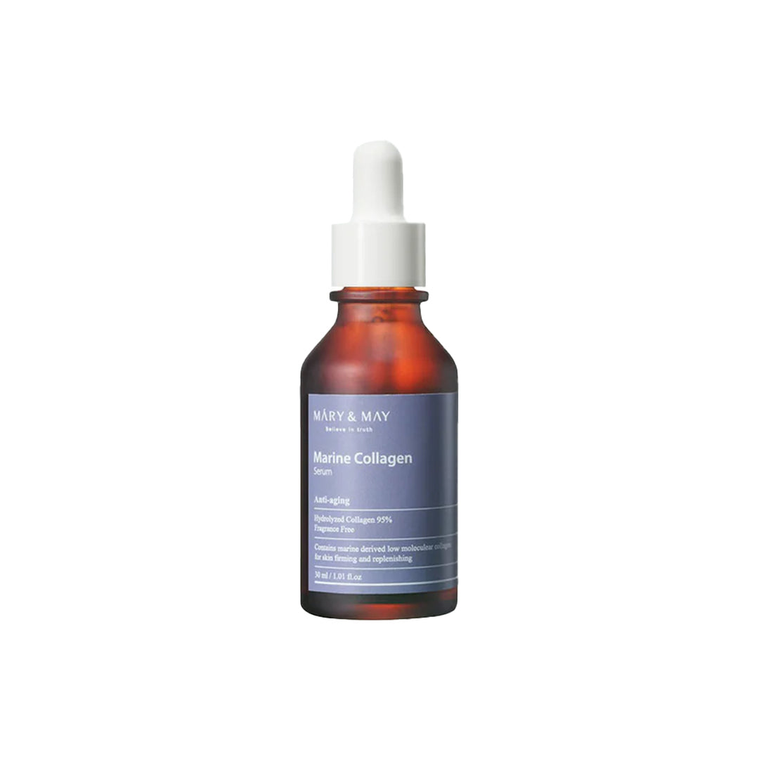 Mary&May Marine Collagen Serum serum facial coreano hidratante y reafirmante con colágeno marino skincare coreano mexico