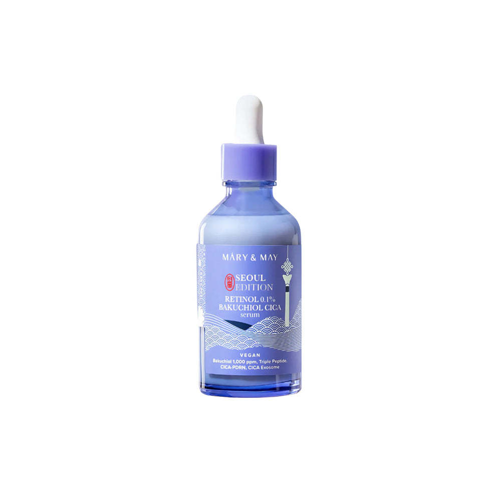 Mary May Retinol 0.1 Bakuchiol Cica Serum serum coreano antiedad con retinol y bakuchiol para renovar la piel skincare coreano mexico