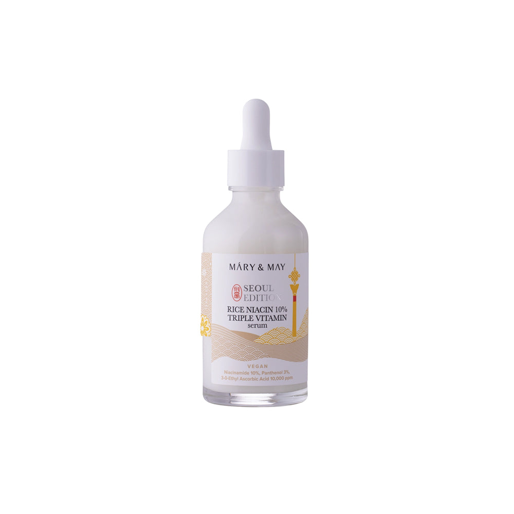 Mary May Rice Niacin 10 Triple Vitamin Serum serum facial coreano iluminador con niacinamida y vitaminas skincare coreano mexico