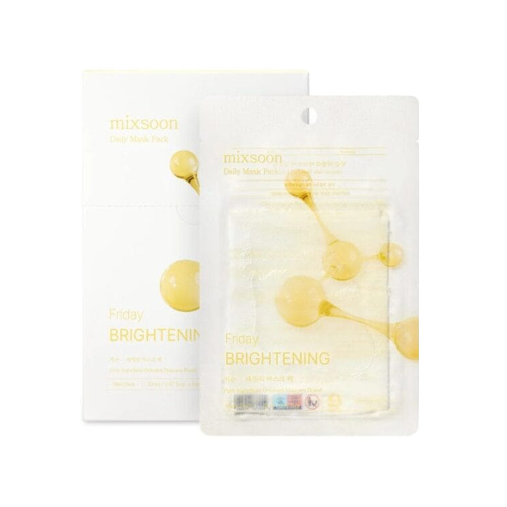 Mixsoon Daily Mask Pack Friday Brightening mascarilla facial coreana iluminadora skincare coreano mexico