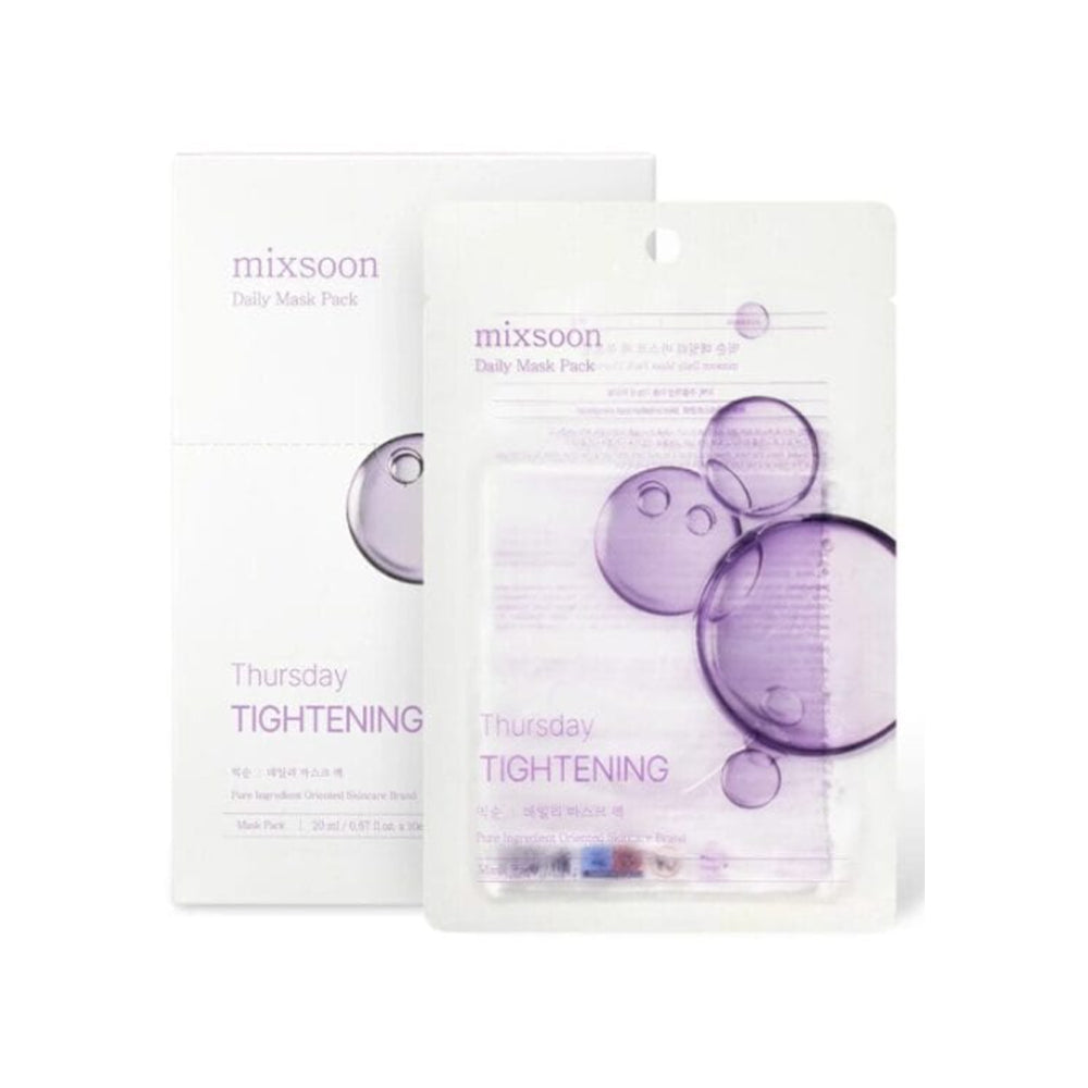 Mixsoon Daily Mask Pack Thursday Tightening mascarilla facial coreana reafirmante skincare coreano mexico