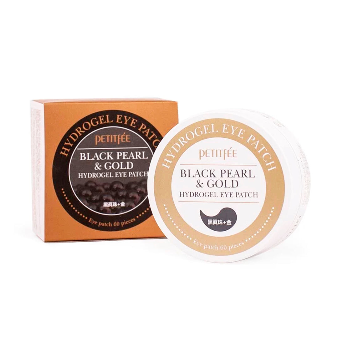 Petitfee Black Pearl Gold Hydrogel Eye Patch parches para ojos coreanos productos coreanos para la piel