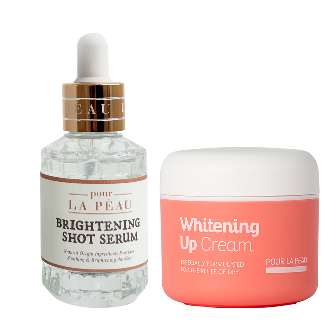Pour La Peau Kit Blanqueador Facial rutina iluminadora de skincare coreano para aclarar la piel skincare coreano mexico