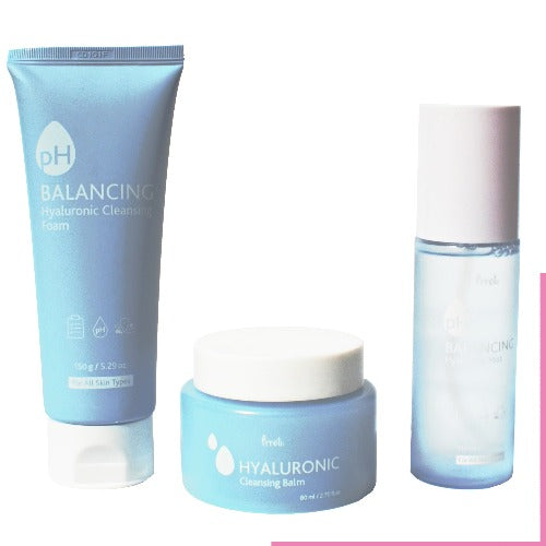 PRRETI Kit Hidratante con Acido Hialuronico rutina coreana para piel seca skincare coreano mexico