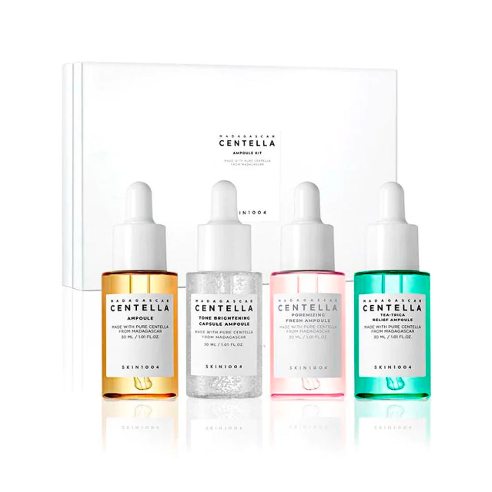 SKIN1004 Madagascar Centella Ampoule Kit kit de serum coreano calmante para piel sensible con centella asiatica skincare coreano mexico