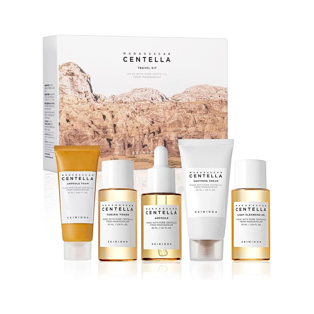 SKIN1004 Madagascar Centella Travel Kit kit de viaje coreano para cuidado facial calmante con centella asiatica skincare coreano mexico